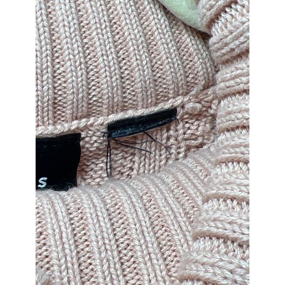 AXCESS Light Pink Cable Knit Sweater Turtle Neck Pullover - Picture 7 of 7